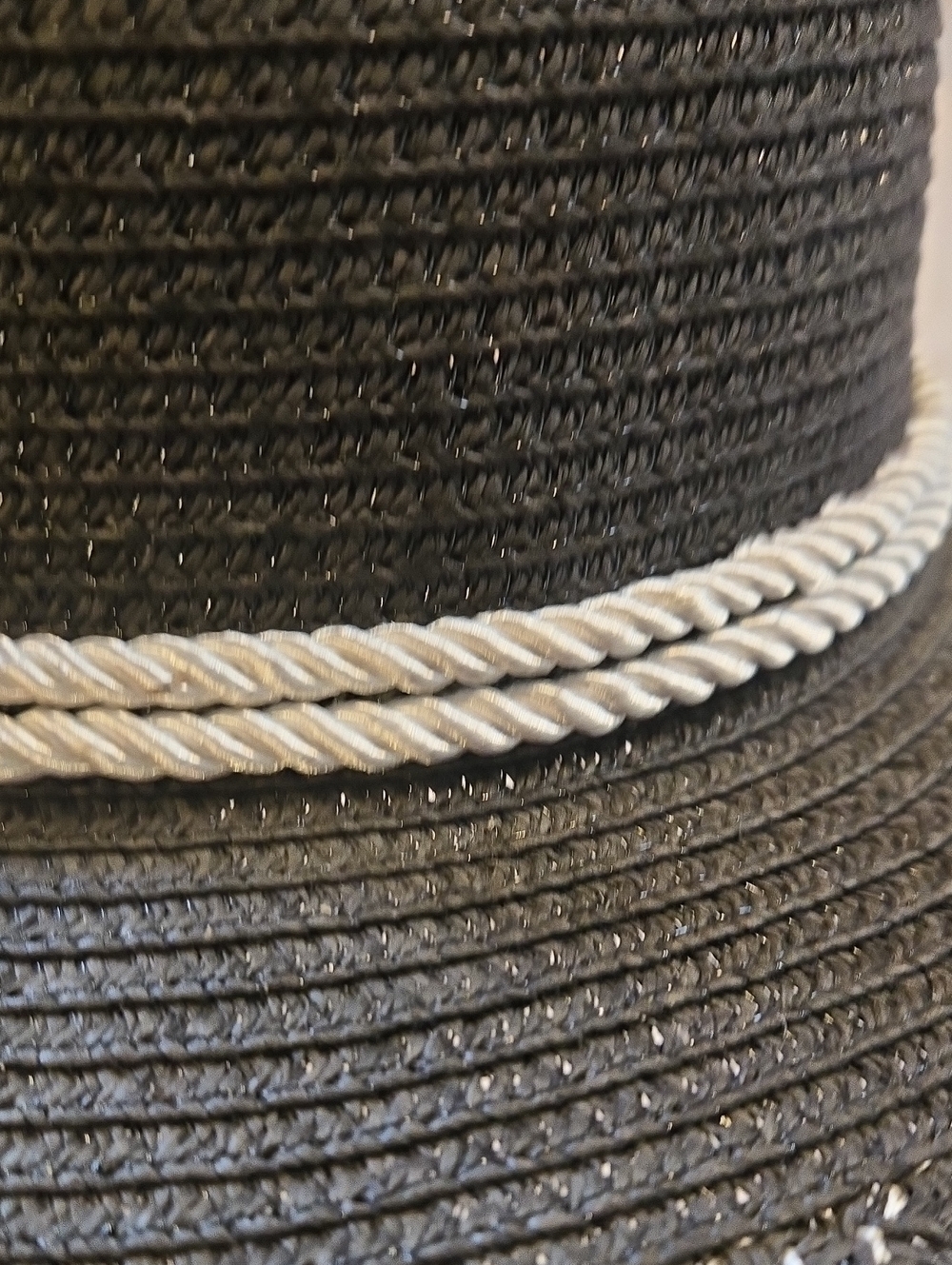 Lucky 7 USA Black Oversized Nautical Theme Sun Hat - Picture 6 of 9